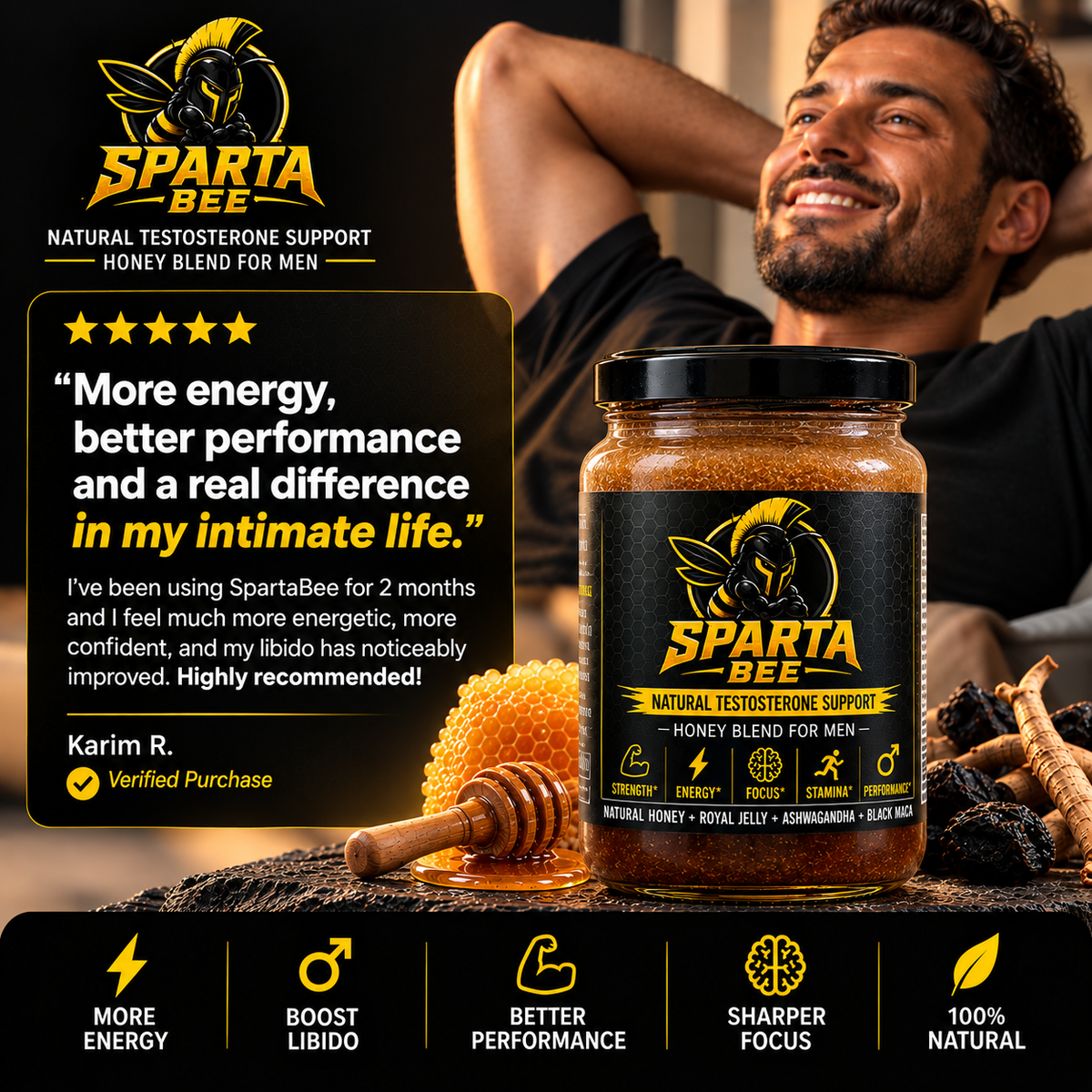 SpartaBee™ – Natural Testosterone Support