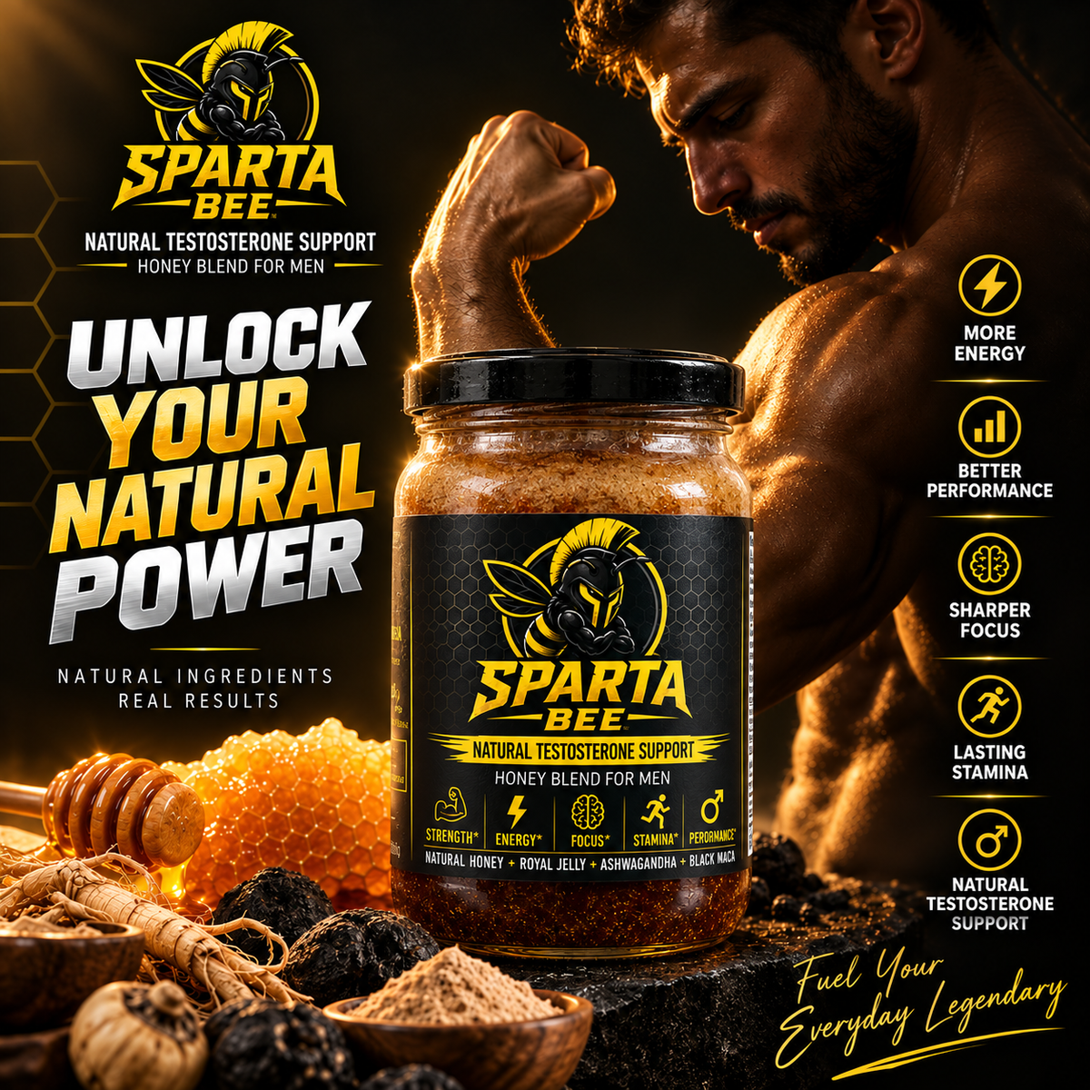 SpartaBee™ – Natural Testosterone Support