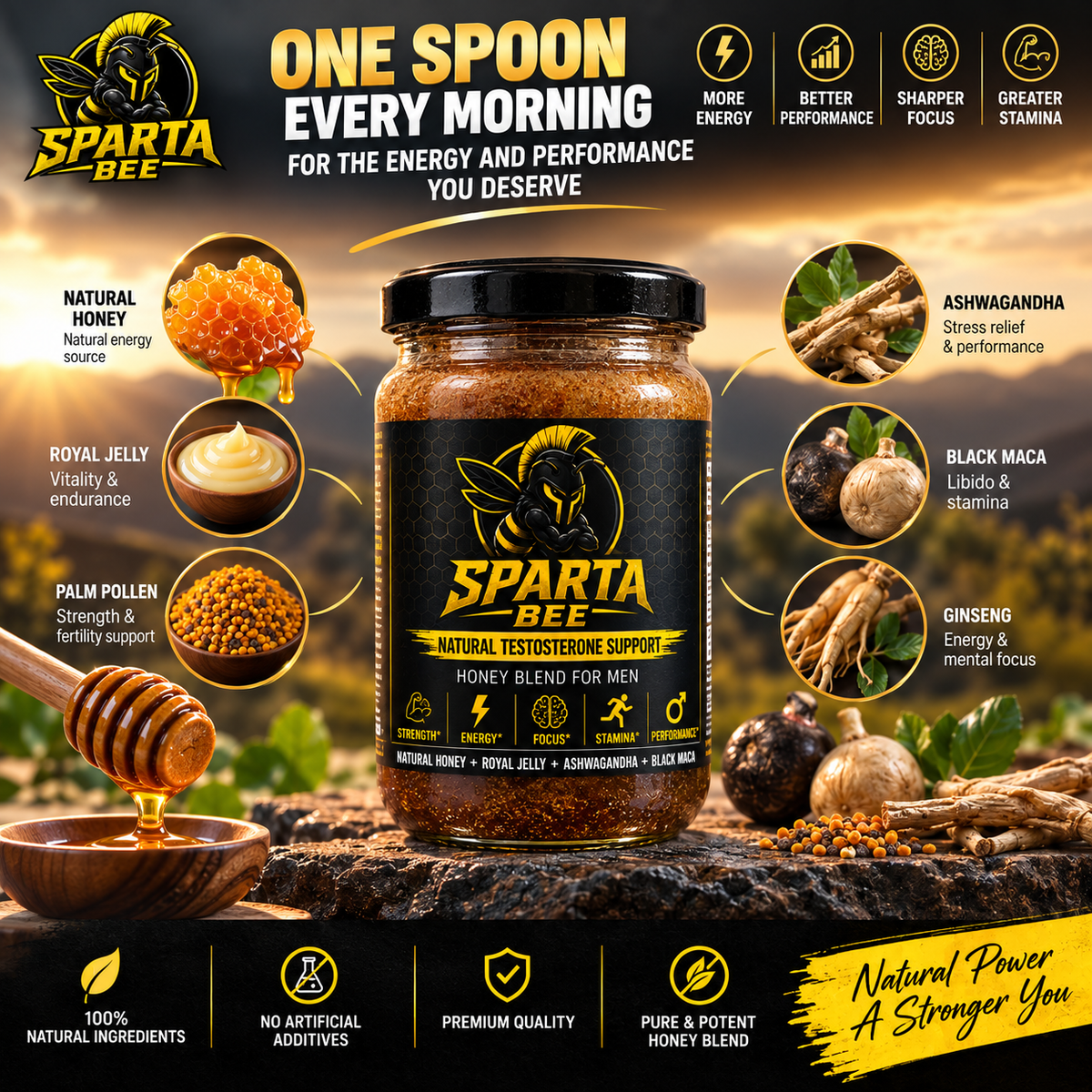 SpartaBee™ – Natural Testosterone Support